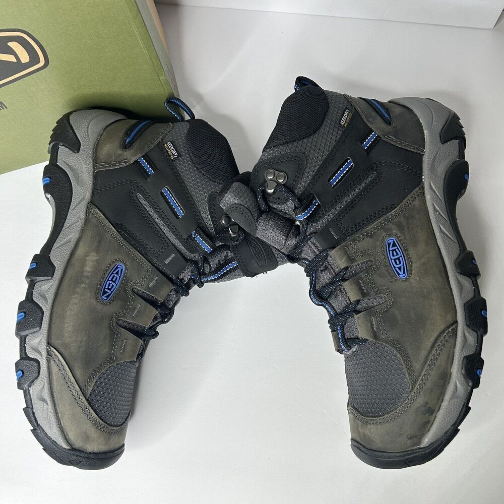 NEW KEEN MEN'S STEENS HIKING BOOTS 9.5 Magnet / Sky Driver - Picture 5 of 8